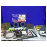 copper tubing, tires, tool bag, helicoil set