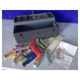 tackle box, EMPTY lure boxes
