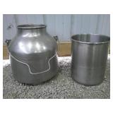SS milk can and SS pot