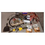 wire brushes, goop, oil wrenches