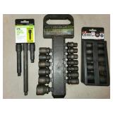 1/2" drive impact sockets, extensions