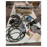 auto lamps and cabinet, belts, distributor