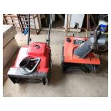two parts snow throwers