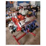 Chevy (305?) engine on stand