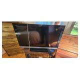 flat screen tv and remote