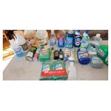 cleaning supplies, some partials