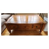 coffee table with drawers on two sides