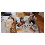 hat, doll, barometer, lamps