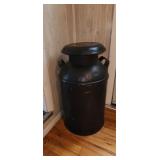 milk can, with lid