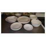 white Corelle dishes