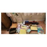 office supplies, paper, binders