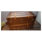 steamer trunk and contents,