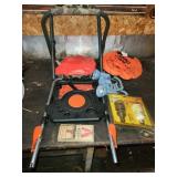 ladder deck, stool