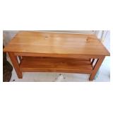 wooden coffee table
