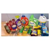 lamp oil, cleaners
