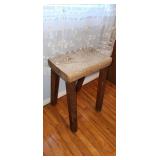 rustic stool