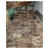 pile of firewood in lean to