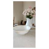 Ironstone pitcher and bowl