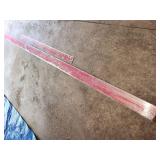 metal straight edges, one is 8