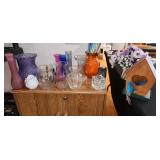 birdhouse, vases