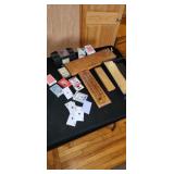 cribbage boards, cards
