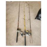 three poles, 4 reels
