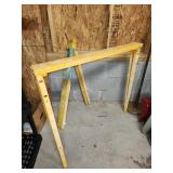 2 adjustable saw horses