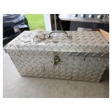 Diamond plate toolbox & tools