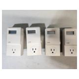 4 LUX programmable thermostats
