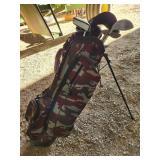 kids golf clubs and bag