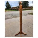 oak coat rack