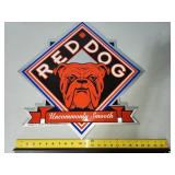 Red Dog beer tin