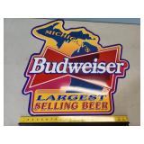Michigan Budweiser tin