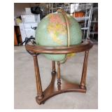 Vtg standing globe, 16"