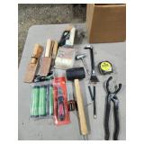 paper knives, scrapers, grease