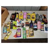 oils and auto cleaners