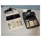 two printing adding machines