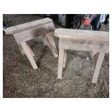 two saddle holders/ saw horses
