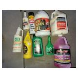 bar & chain oil, gear oil, RV anti freeze