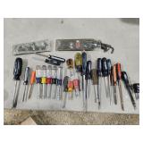 screw drivers, allen wrenches