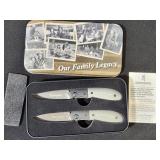 Browning knife set and tin