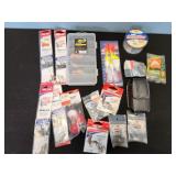 new tackle, bobbers, snelled hooks