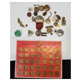 presidential medallion set, 1936 UP firemans ribbn