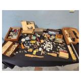 Shell coin game, misc aritfacts, memorabillia
