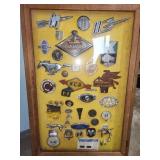 auto medallions, trim pieces and case