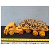 Hand Made wooden logging truck