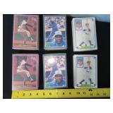 oversized baseball cards, 6 sets