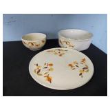 Halls plate and bowls