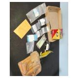 Marbles Sights, gun parts, vtg empty reel box