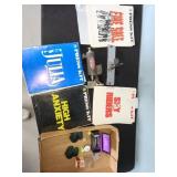 FDR pin, movie Press Kits, ant. razor, misc